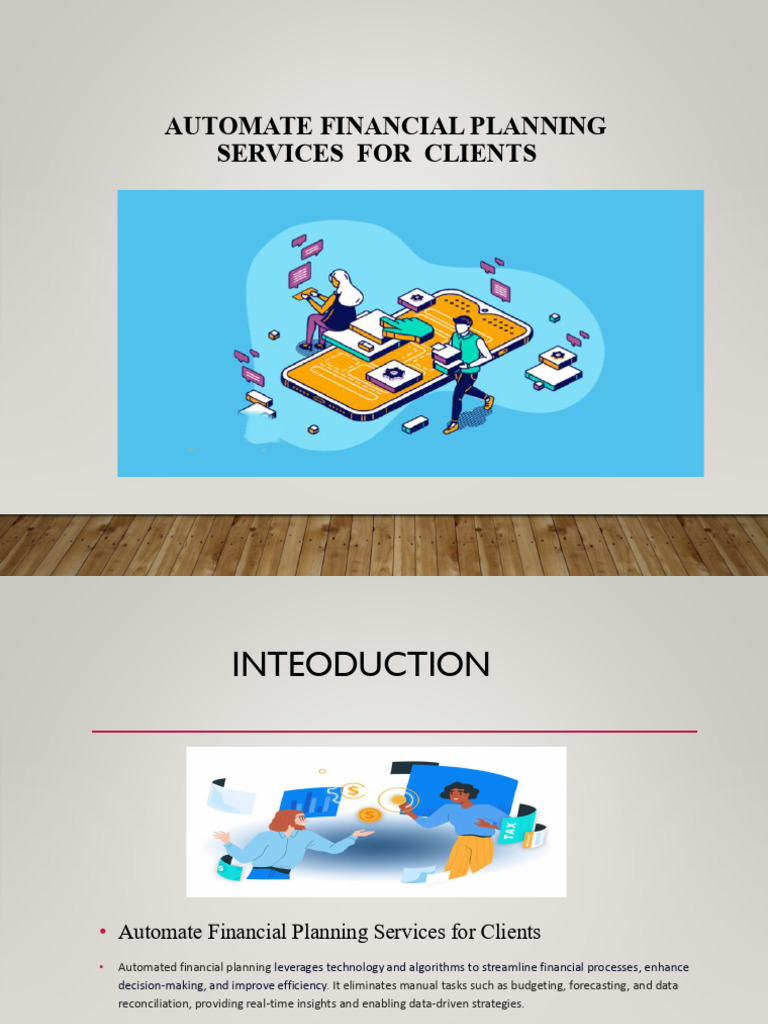 Automated Financial Planning Services | PDF | Automation | Machine Learning