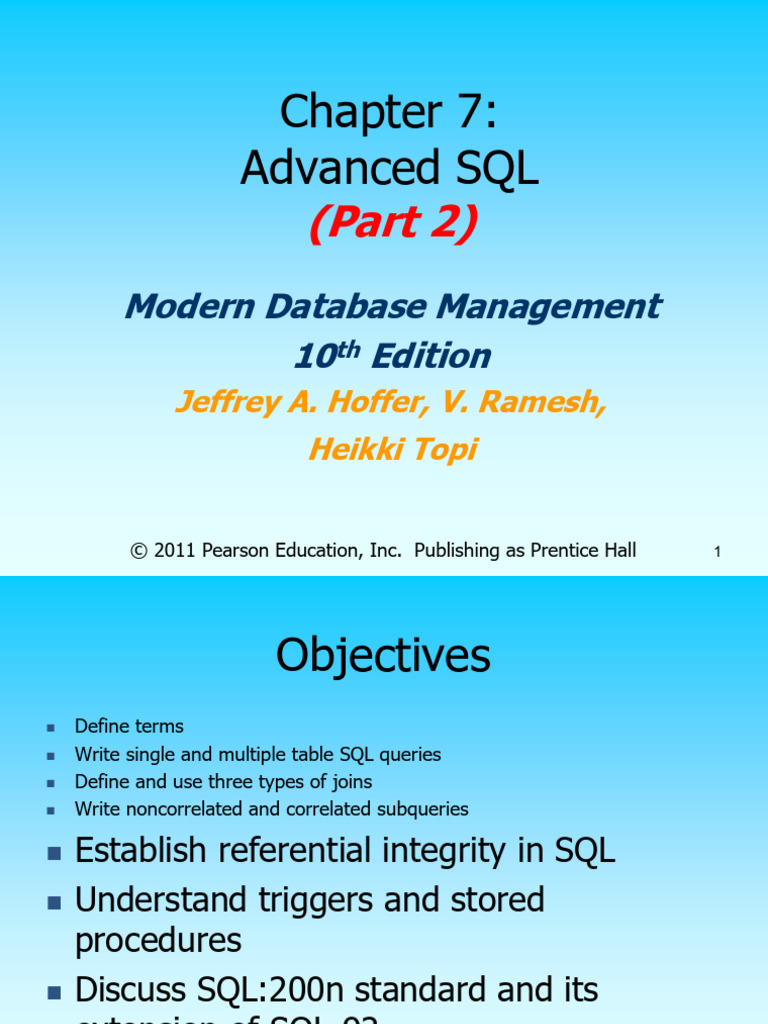 IDS Lecture#10 | PDF | Sql | Microsoft Sql Server