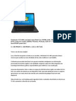 Notebook CCE I30S Com Intel Atom Dual Core D2500