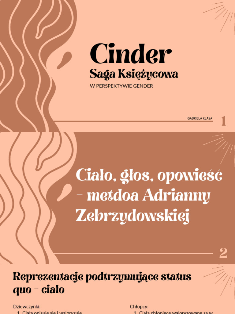 Cinder W Perspektywie Gender | PDF
