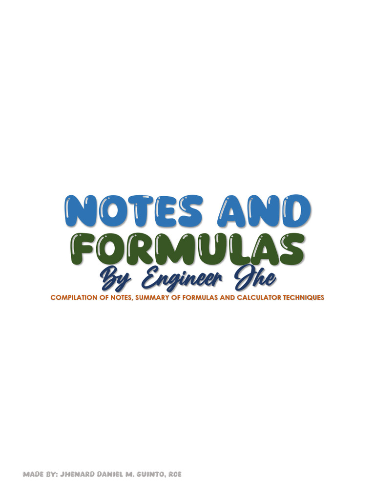 Geotechnical Engineering Formulas Guide | PDF | Applied And ...