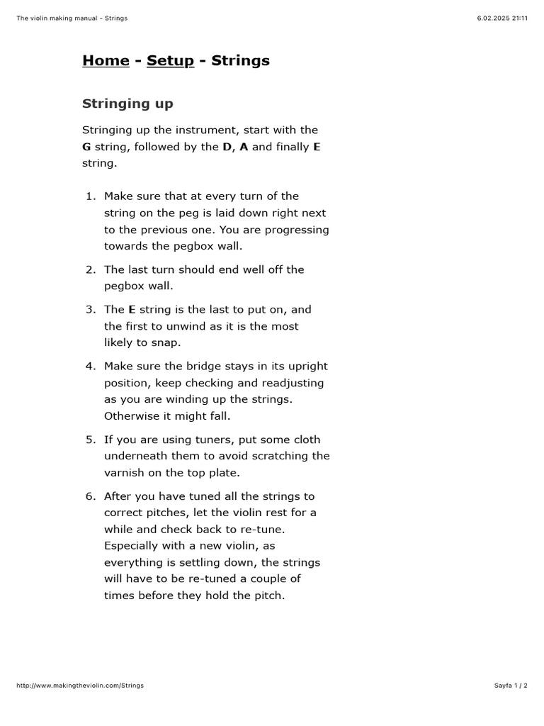 5.) Strings | PDF | Violin | String Instruments