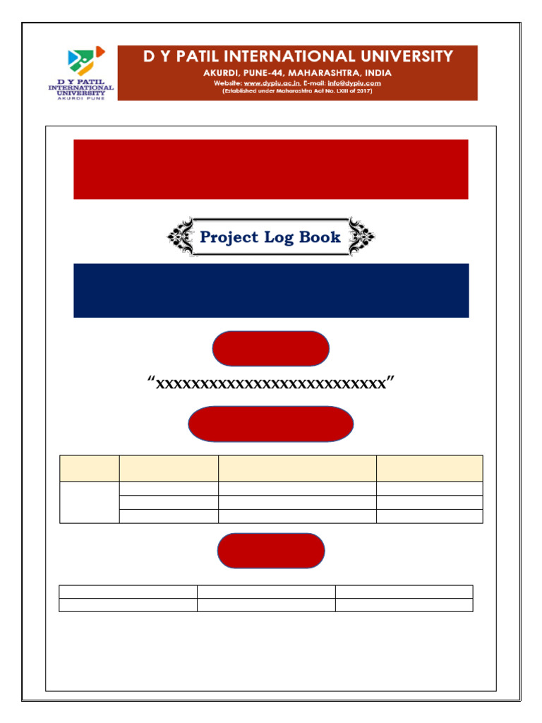Project Log Book Dypiu Scsea | PDF | Science