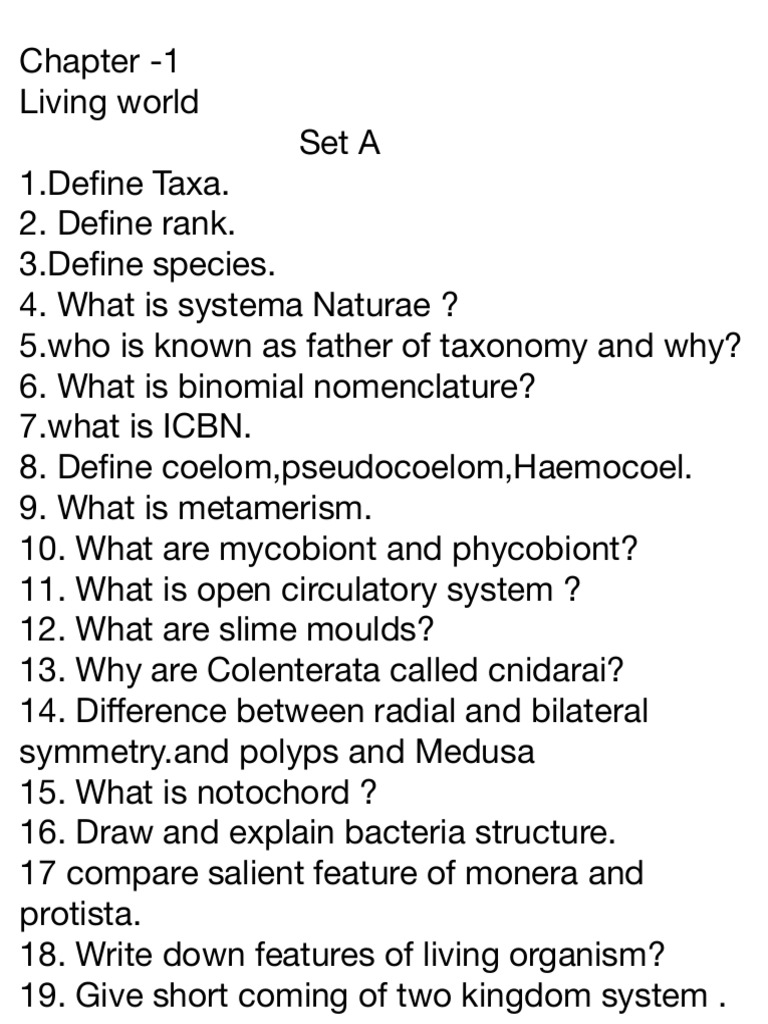 Note 19 Dec 2025 | PDF | Organisms | Biology