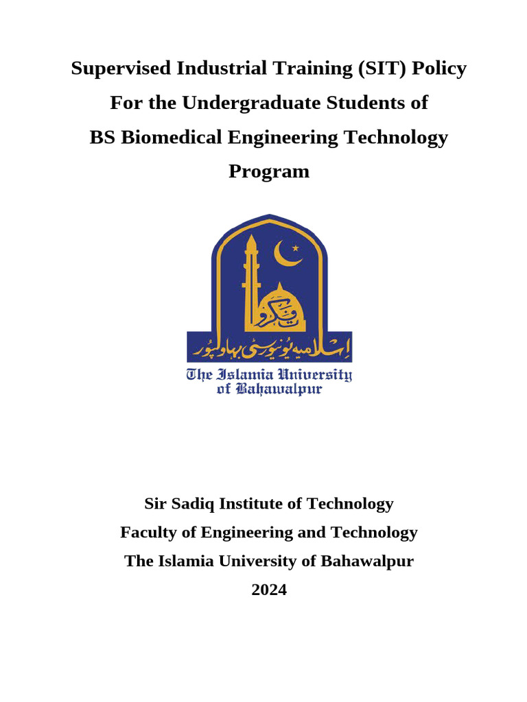 SIT Training Policy-1 | PDF | Biomedical Engineering | Engineering