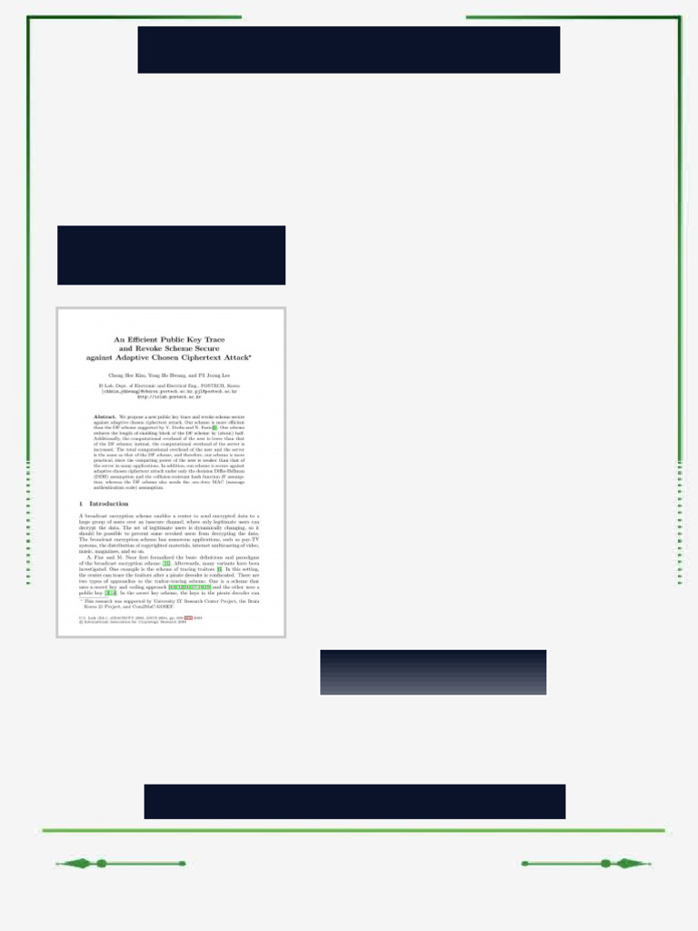 An Efficient Public Key Trace and Revoke Scheme Secure against Adaptive ...