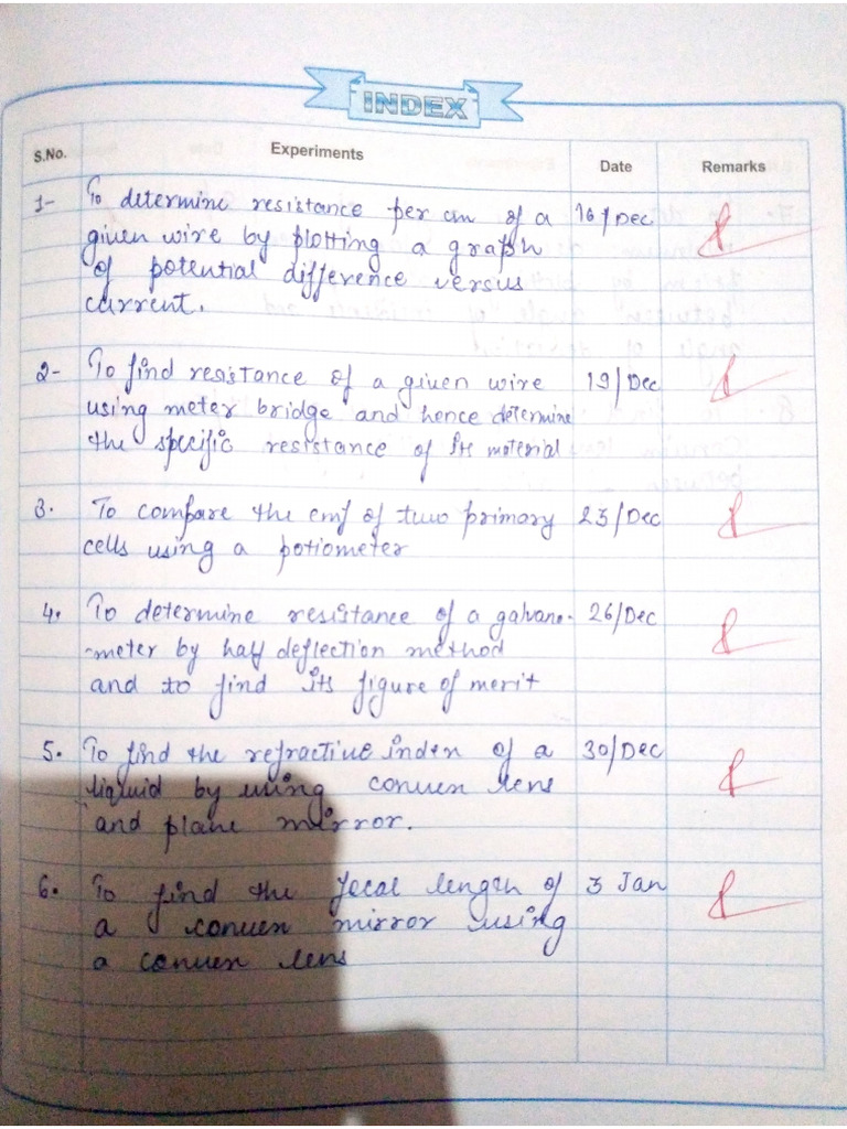 Physics Practical File | PDF