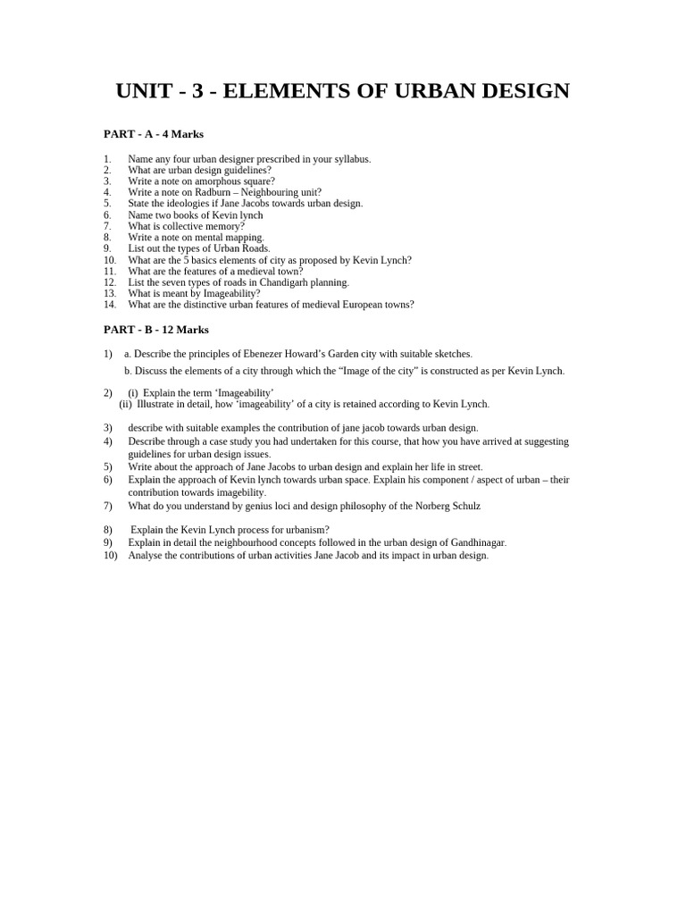 Urban Design Principles and Concepts | PDF