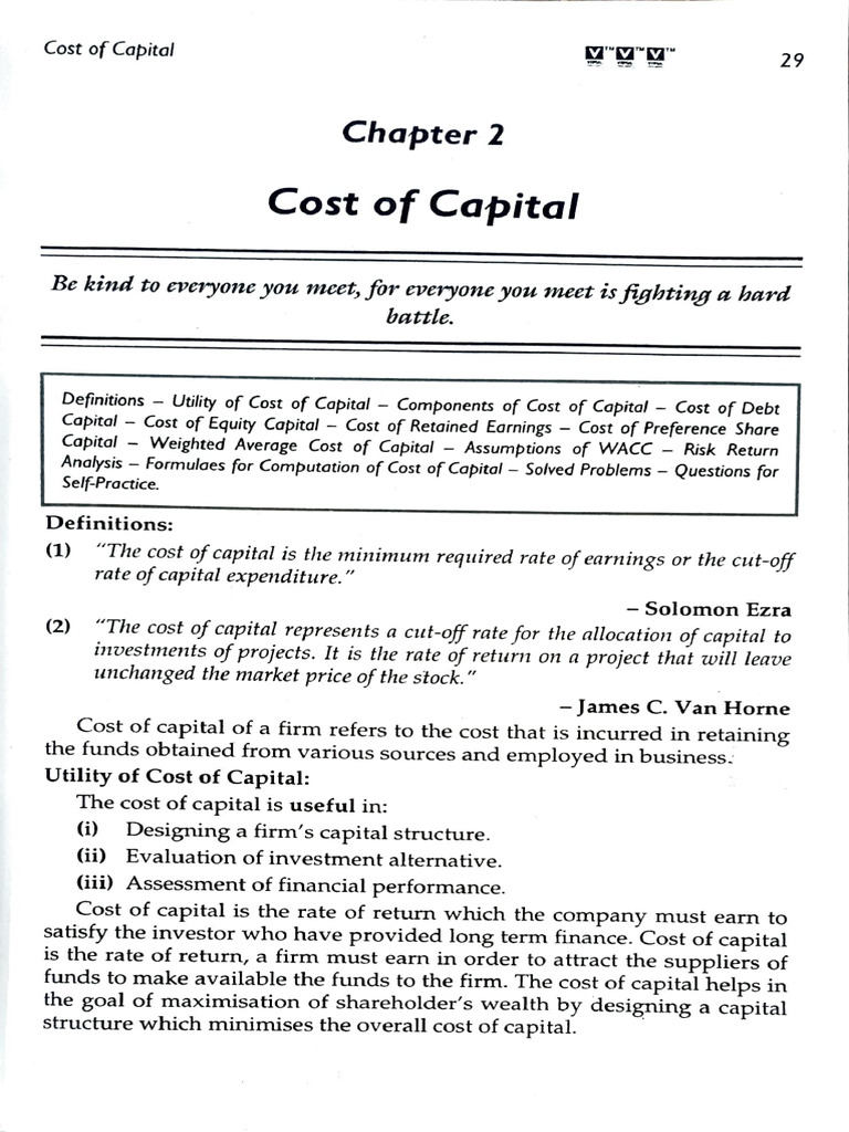 Understanding Cost of Capital Components | PDF | Cost Of Capital ...