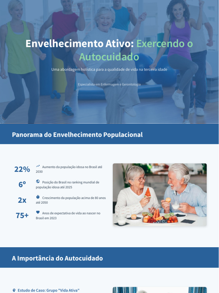 Envelhecimento Ativo e Autocuidado na Idade | PDF | Envelhecimento ...