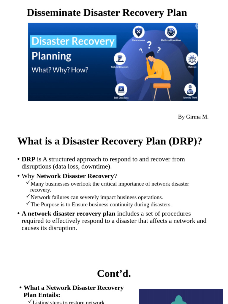Essential Network Disaster Recovery Guide | PDF | Backup | Computer ...