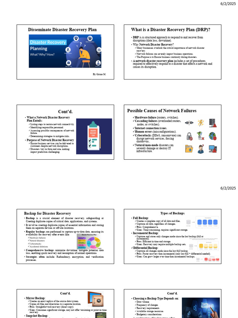 Essential Guide to Disaster Recovery Plans | PDF | Backup | Computer ...