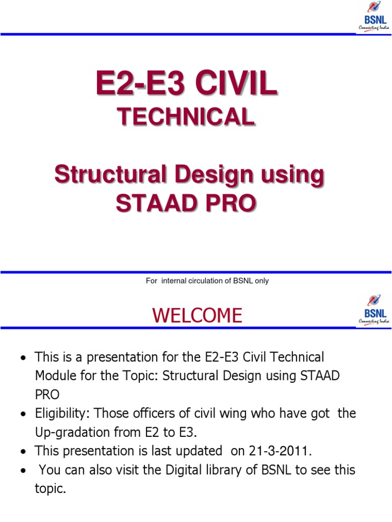 STAAD Pro Structural Design Guide | PDF | Beam (Structure) | Structural ...