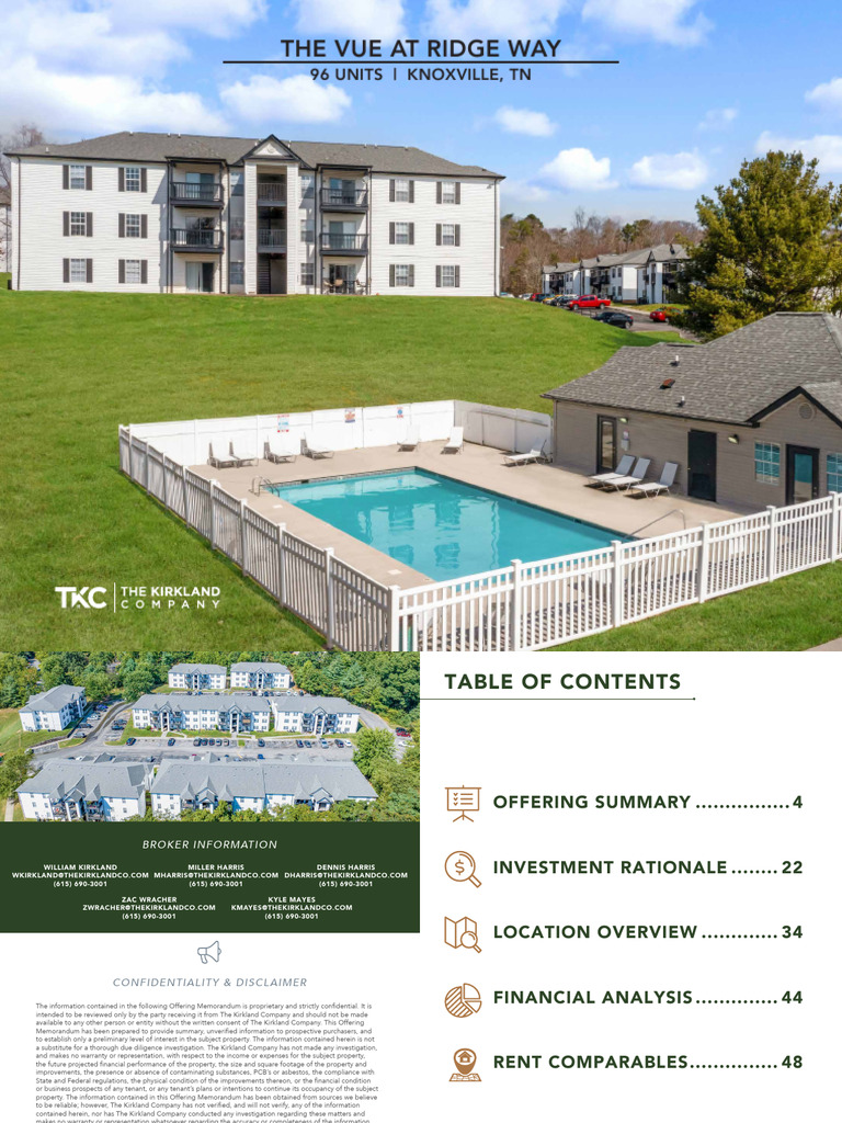 The VUE at Ridge Way_OM | PDF | Knoxville | Tennessee