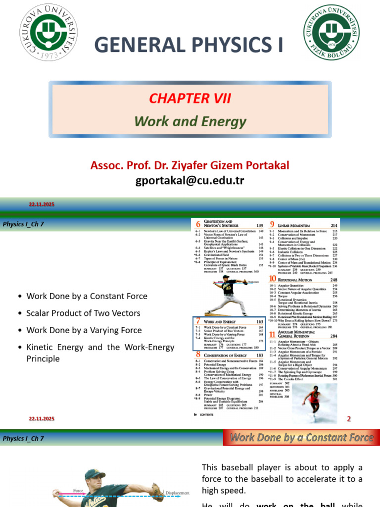 Work and Energy in Physics I | PDF | Force | Physical Phenomena