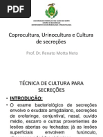 Aula coprocultura, urinocultura e cultura de secreções