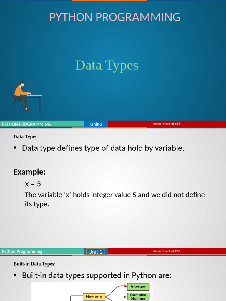 Python Data Types Overview | PDF | Data Type | Boolean Data Type