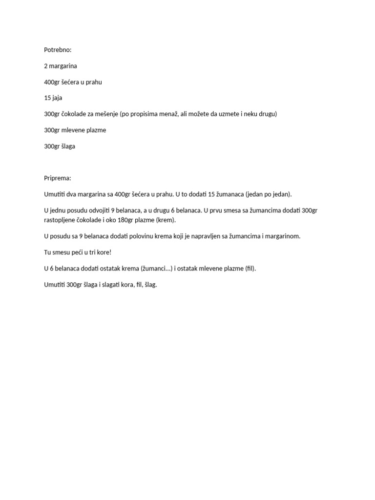 Menaz Torta | PDF