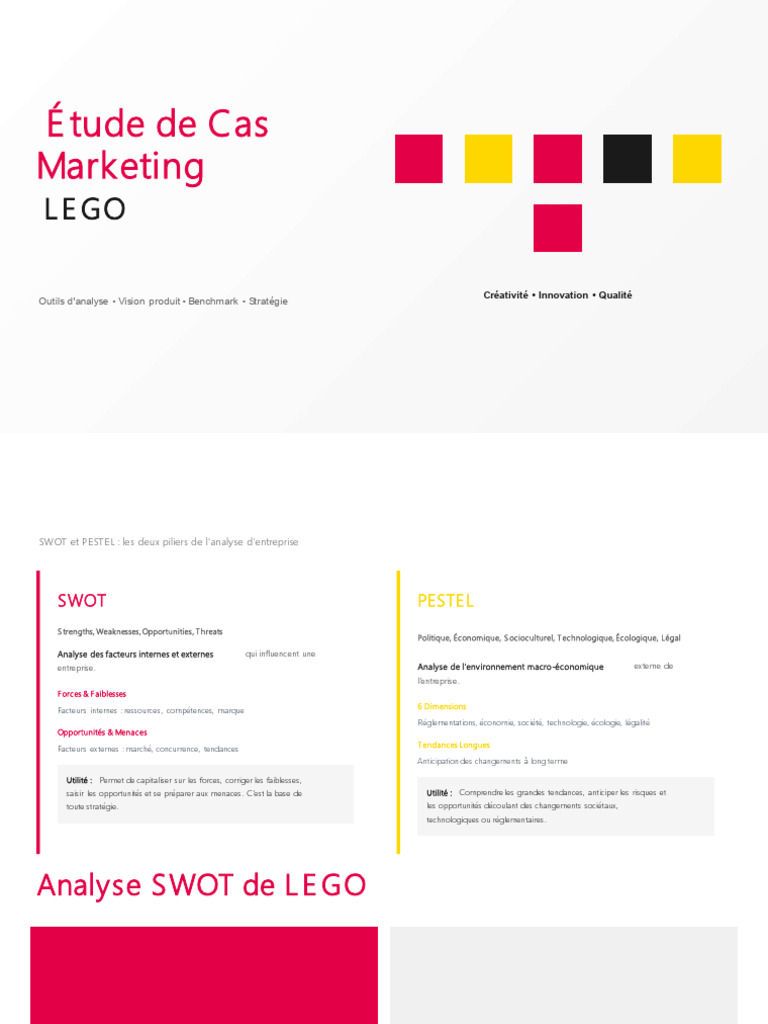 Analyse SWOT et PESTEL de LEGO | PDF | Lego | Jeux vidéo