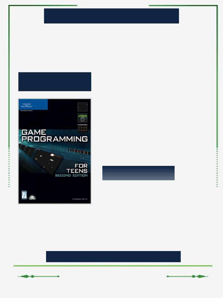 Game Programming for Teens Second Edition Maneesh Sethi ebook direct ...