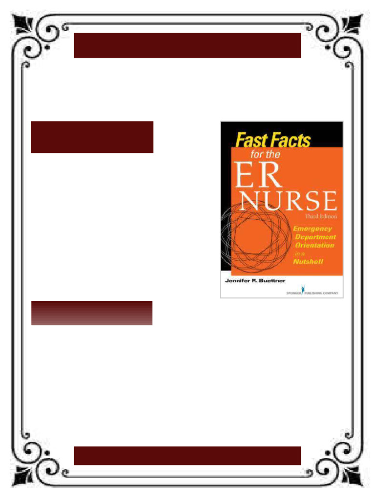 Fast Facts for the ER Nurse: Emergency Department Orientation in a ...