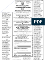 2012 Monroe County Unclaimed Funds