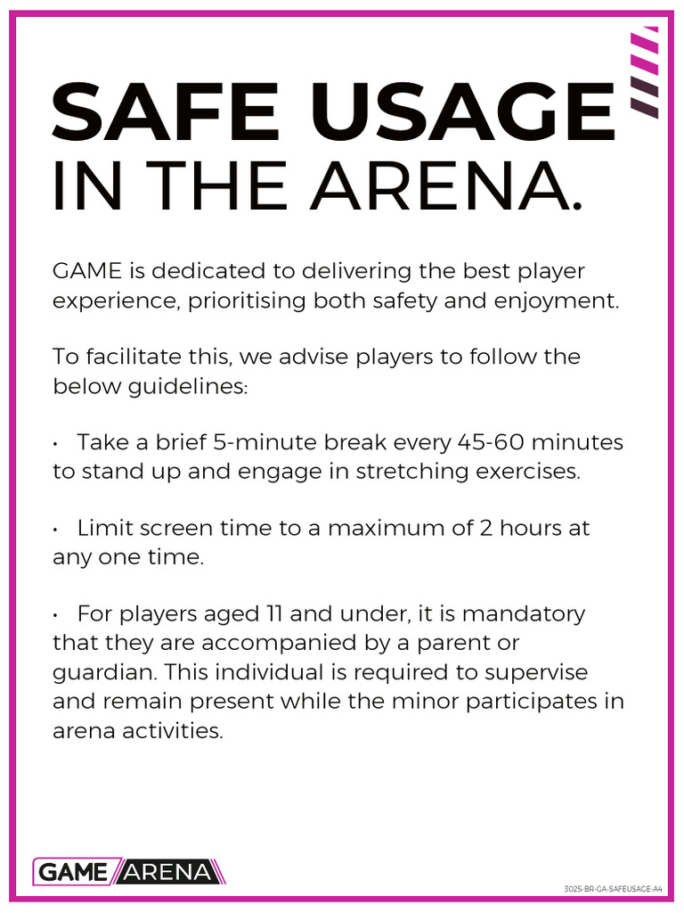 Safe Gaming Guidelines for Players | PDF