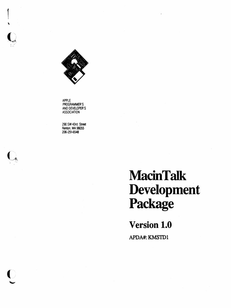 MacinTalk Development Package Overview | PDF | Stress (Linguistics ...