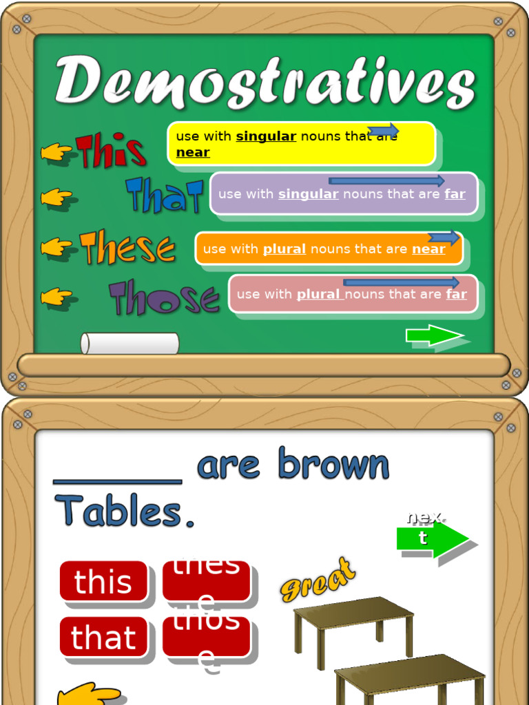Demonstratives Fun Activities Games Games Grammar Drills Grammar 17620 ...