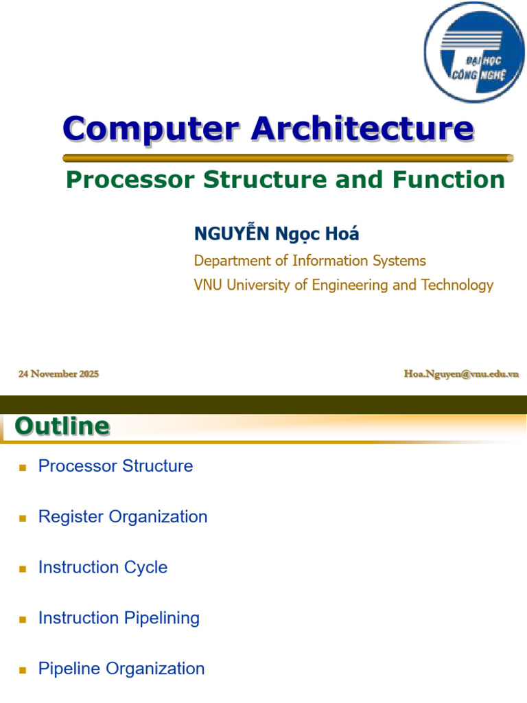 Processor Structure and Pipelining Overview | PDF | Central Processing ...