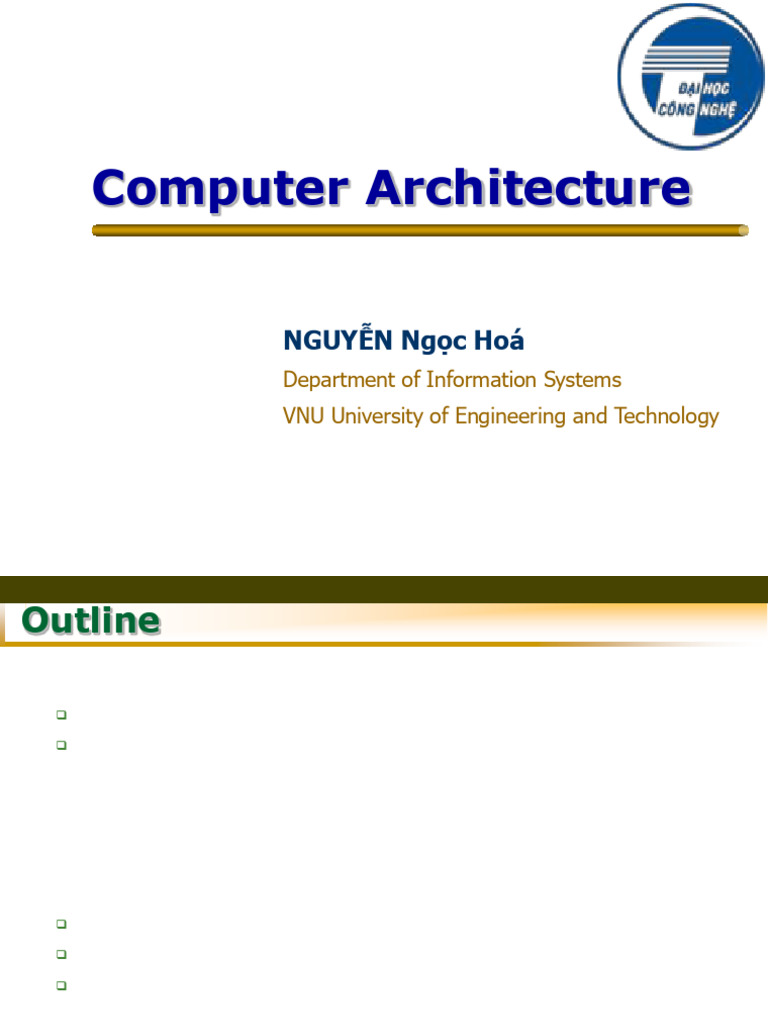 Computer Architecture Overview and Concepts | PDF | Central Processing ...
