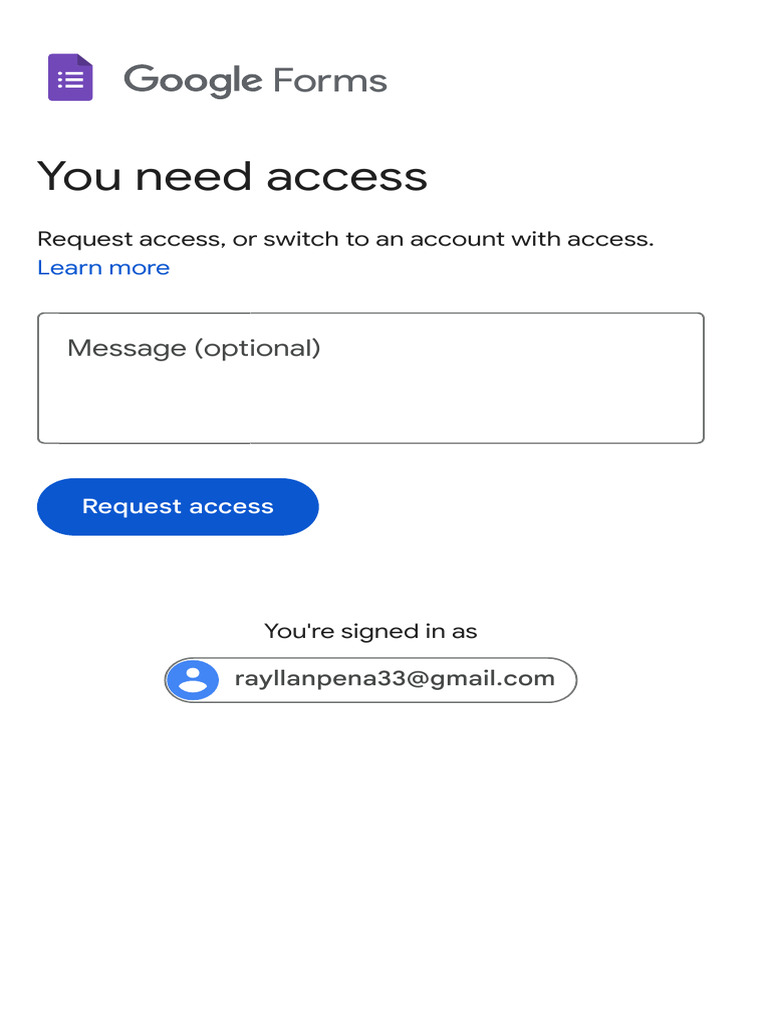 Access Request for Forms Document | PDF