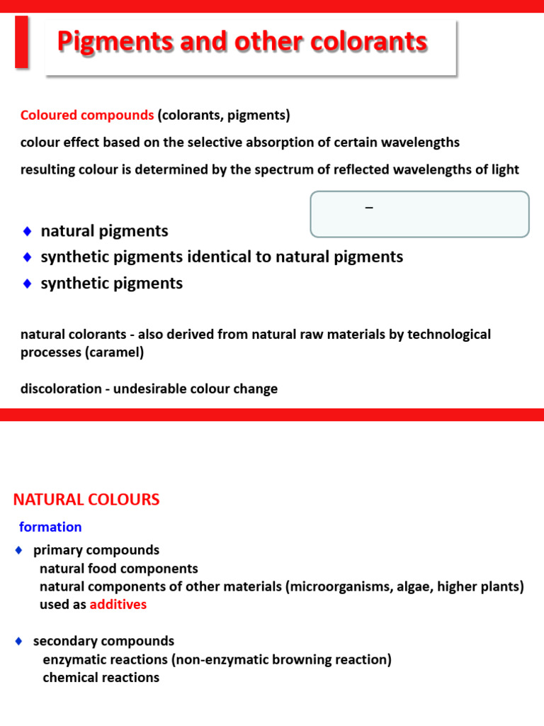 Understanding Pigments and Colorants | PDF | Chlorophyll | Color