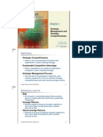 Definitions: Strategic Management and Strategic Competitiveness