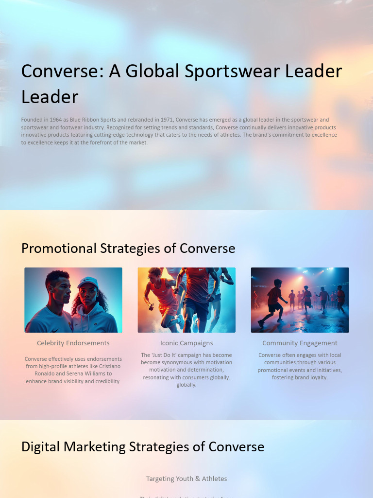 Converse_ a Global Sportswear Leader[1] | PDF | Brand | Digital Marketing