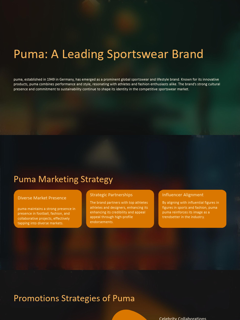 Puma's Innovative Marketing Strategies | PDF | Brand | Fashion