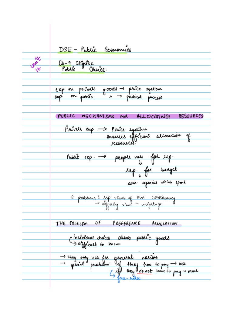 Public Economics: Resource Allocation Issues | PDF | Economic Theories ...