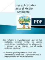 Valores y Actitudes Hacia El Medio Ambiente