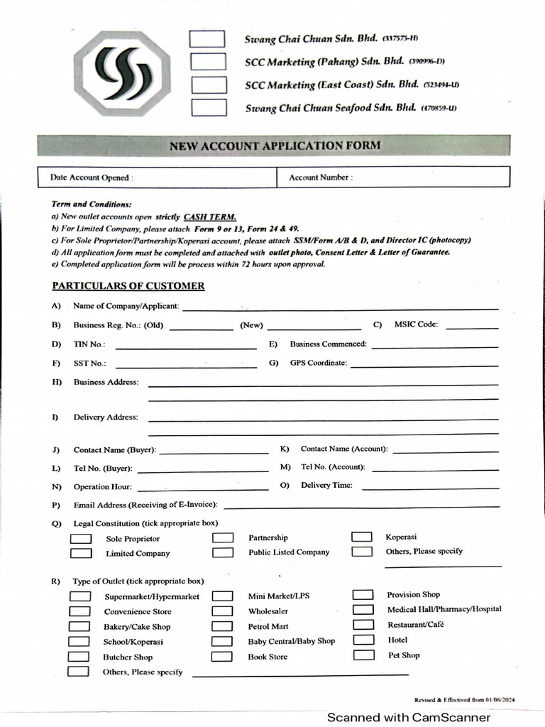 Opening Form 2025 | PDF