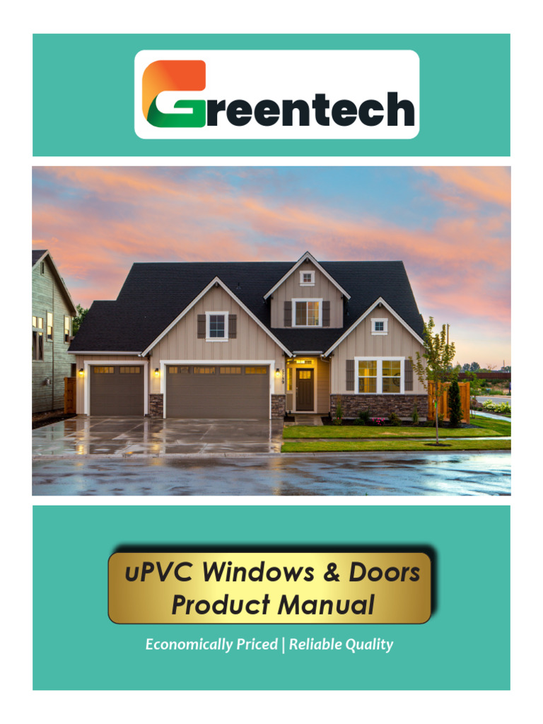 uPVC Windows & Doors Product Manual | PDF | Window | Components