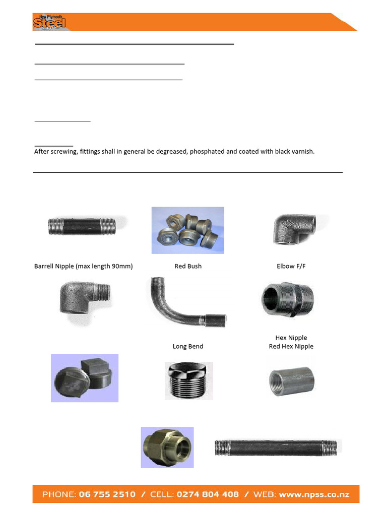 Wrought Steel Pipe Fittings | PDF