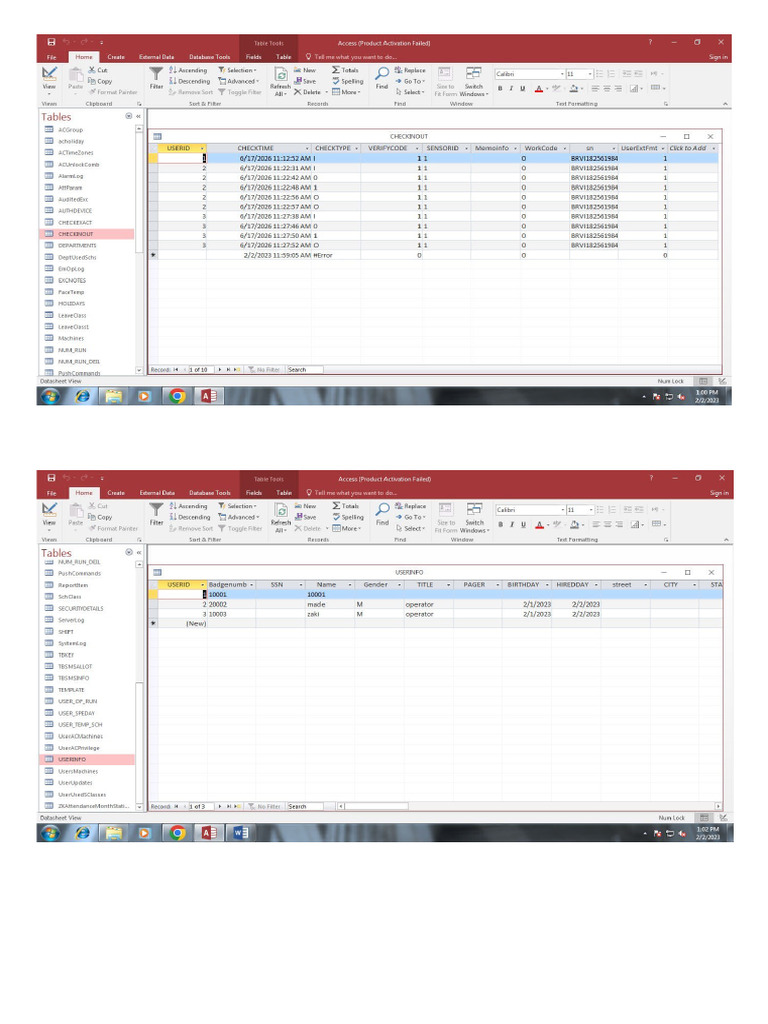 Contoh Format Database Baru | PDF