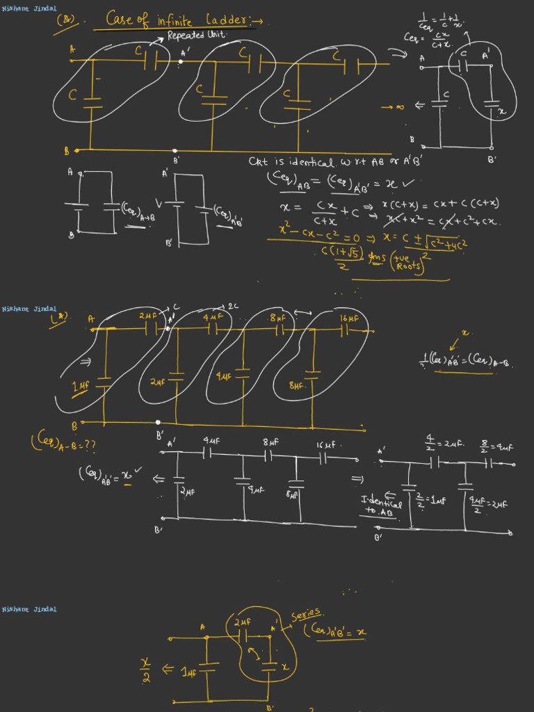 Capacitor _ L-11 (Class Notes) NJ_247 | PDF
