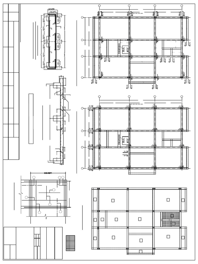 First Floor Beam Reinforcement Plans | PDF | Structural Engineering ...