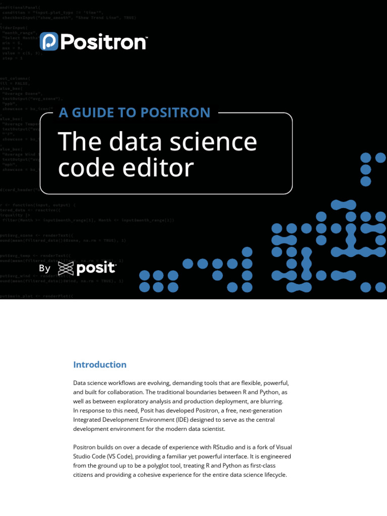 Positron: Next-Gen Data Science IDE | PDF | Command Line Interface ...