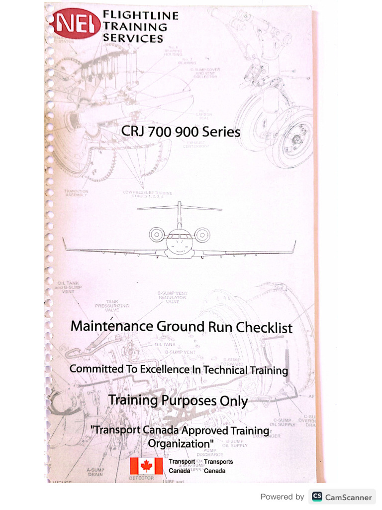 CRJ 700900 Ground Run Checklist | PDF