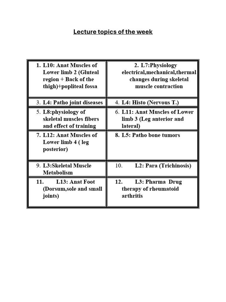 Anatomy and Physiology of Lower Limb Muscles | PDF