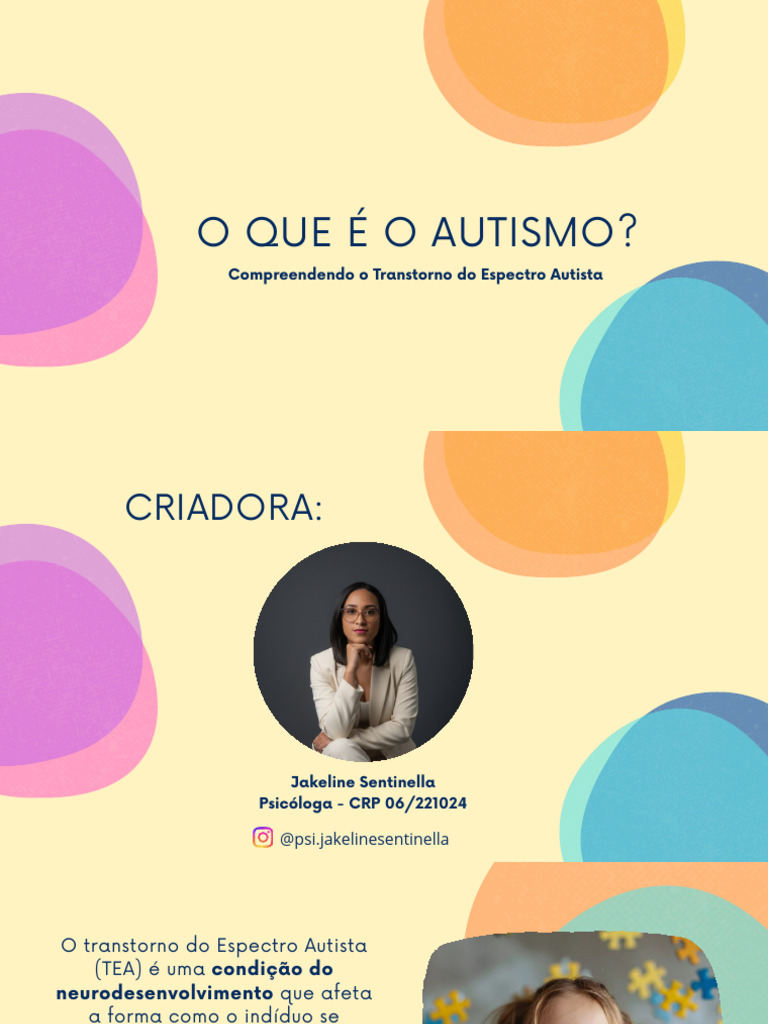 Entendendo o Transtorno do Espectro Autista | PDF | Autismo | Exclusão ...