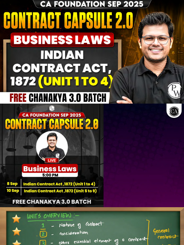 Indian Contract Act Class Notes | PDF | Gambling | Offer And Acceptance