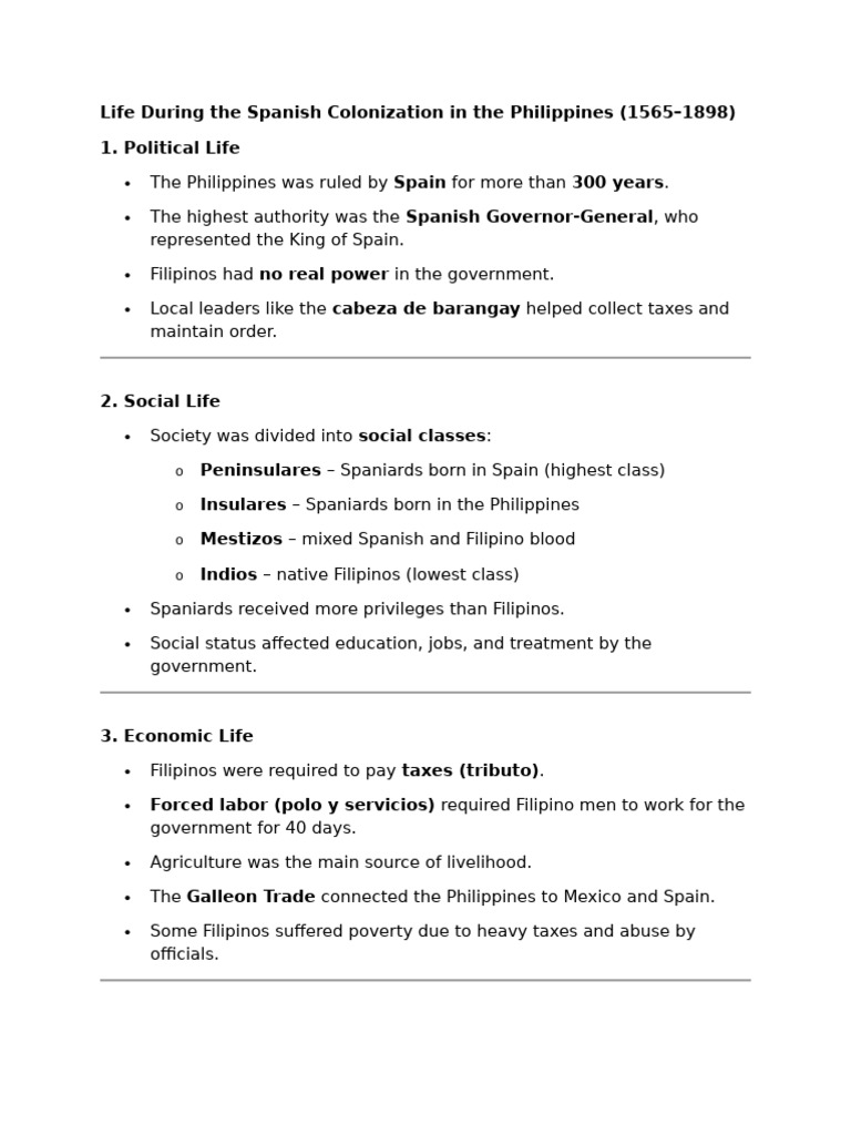 Spanish Colonization Impact on Filipinos | PDF | Philippines | Spain